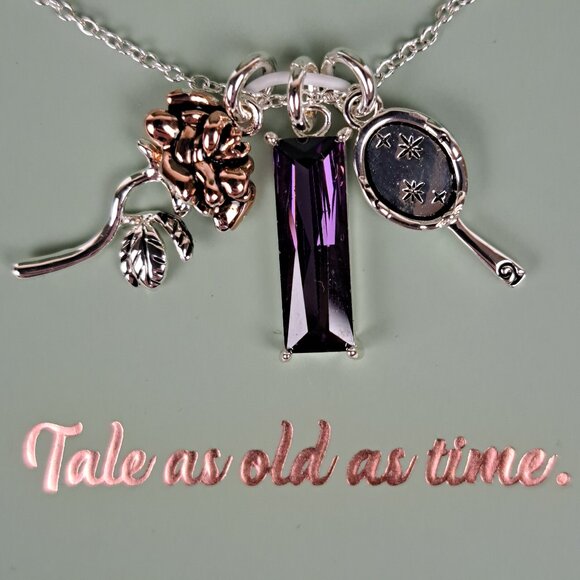 Disney Necklace "Tale as Old as Time" Beauty and the Beast - Picture 2 of 13